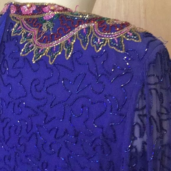 Vintage Collection Adriana papell beaded dress - Picture 6 of 8